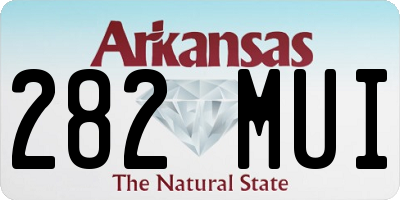 AR license plate 282MUI