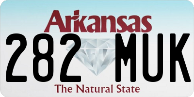 AR license plate 282MUK