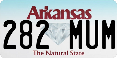 AR license plate 282MUM