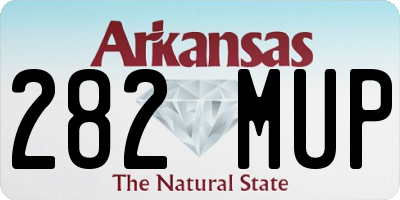 AR license plate 282MUP