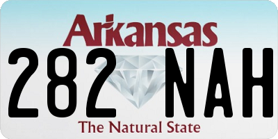 AR license plate 282NAH