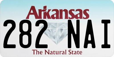 AR license plate 282NAI