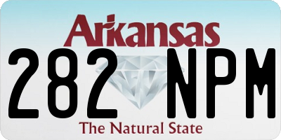 AR license plate 282NPM
