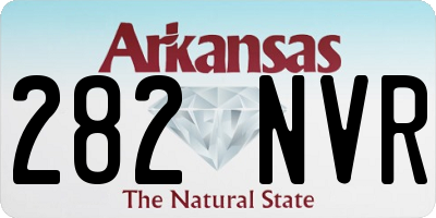AR license plate 282NVR