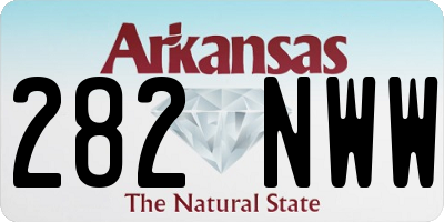 AR license plate 282NWW