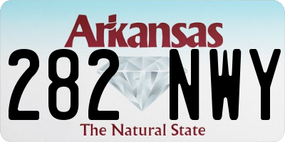 AR license plate 282NWY