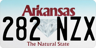 AR license plate 282NZX