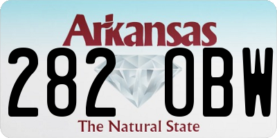 AR license plate 282OBW