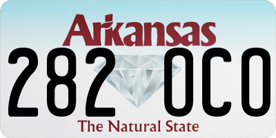 AR license plate 282OCO