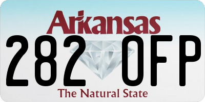 AR license plate 282OFP