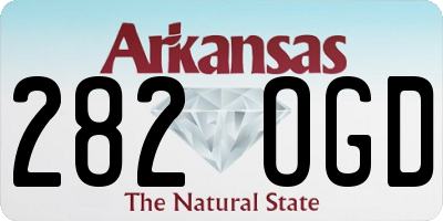 AR license plate 282OGD