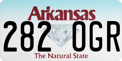 AR license plate 282OGR