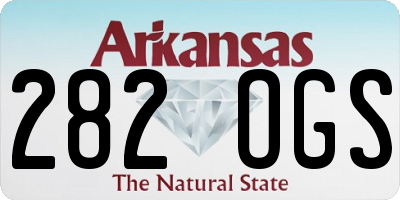 AR license plate 282OGS
