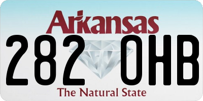 AR license plate 282OHB