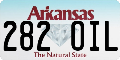 AR license plate 282OIL