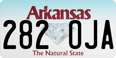 AR license plate 282OJA