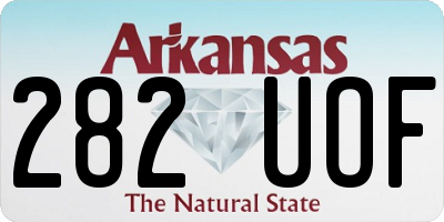 AR license plate 282UOF
