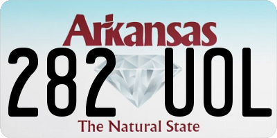 AR license plate 282UOL
