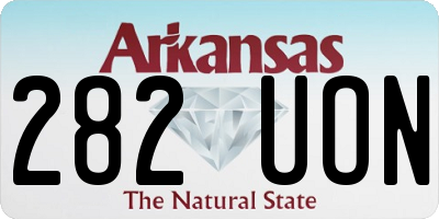 AR license plate 282UON