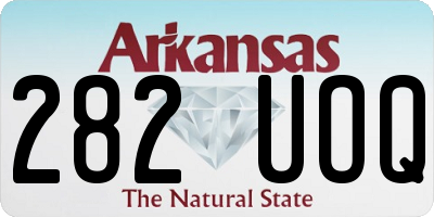 AR license plate 282UOQ