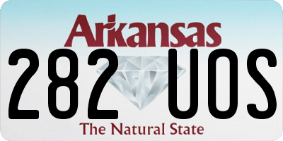 AR license plate 282UOS