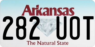 AR license plate 282UOT