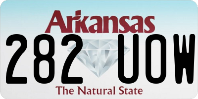 AR license plate 282UOW