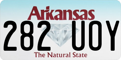 AR license plate 282UOY