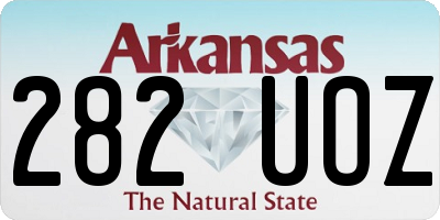 AR license plate 282UOZ