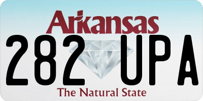 AR license plate 282UPA