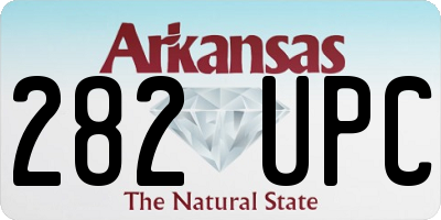 AR license plate 282UPC
