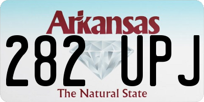 AR license plate 282UPJ