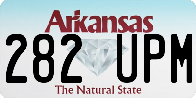 AR license plate 282UPM