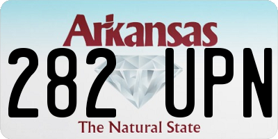 AR license plate 282UPN