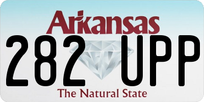 AR license plate 282UPP
