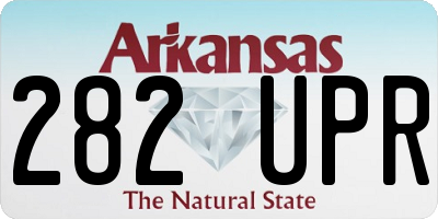 AR license plate 282UPR