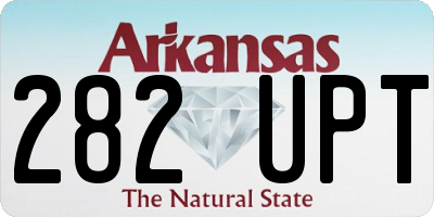 AR license plate 282UPT