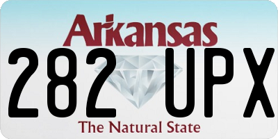 AR license plate 282UPX