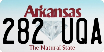 AR license plate 282UQA