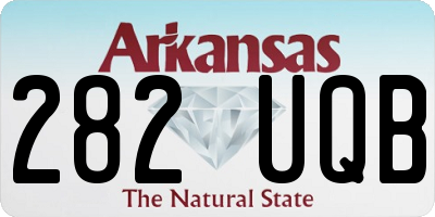 AR license plate 282UQB