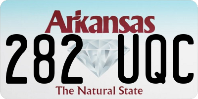 AR license plate 282UQC