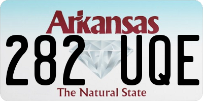 AR license plate 282UQE