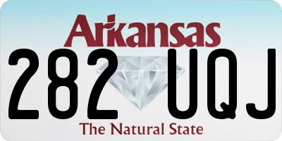 AR license plate 282UQJ