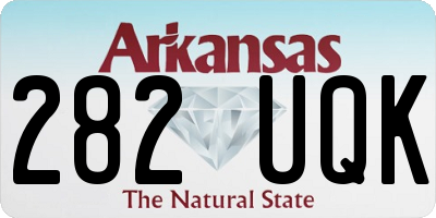 AR license plate 282UQK