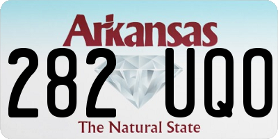 AR license plate 282UQO