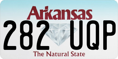 AR license plate 282UQP