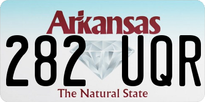 AR license plate 282UQR