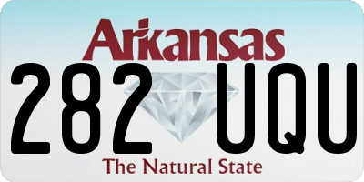 AR license plate 282UQU