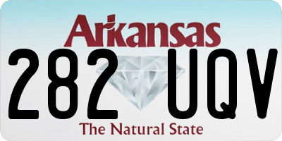 AR license plate 282UQV