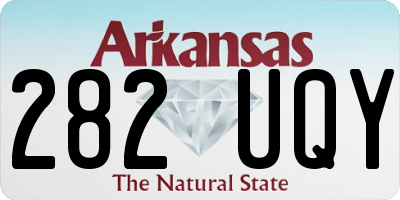 AR license plate 282UQY